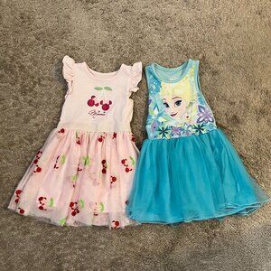 3T Disney Tulle Dress Bundle: Elsa, Minnie Mouse